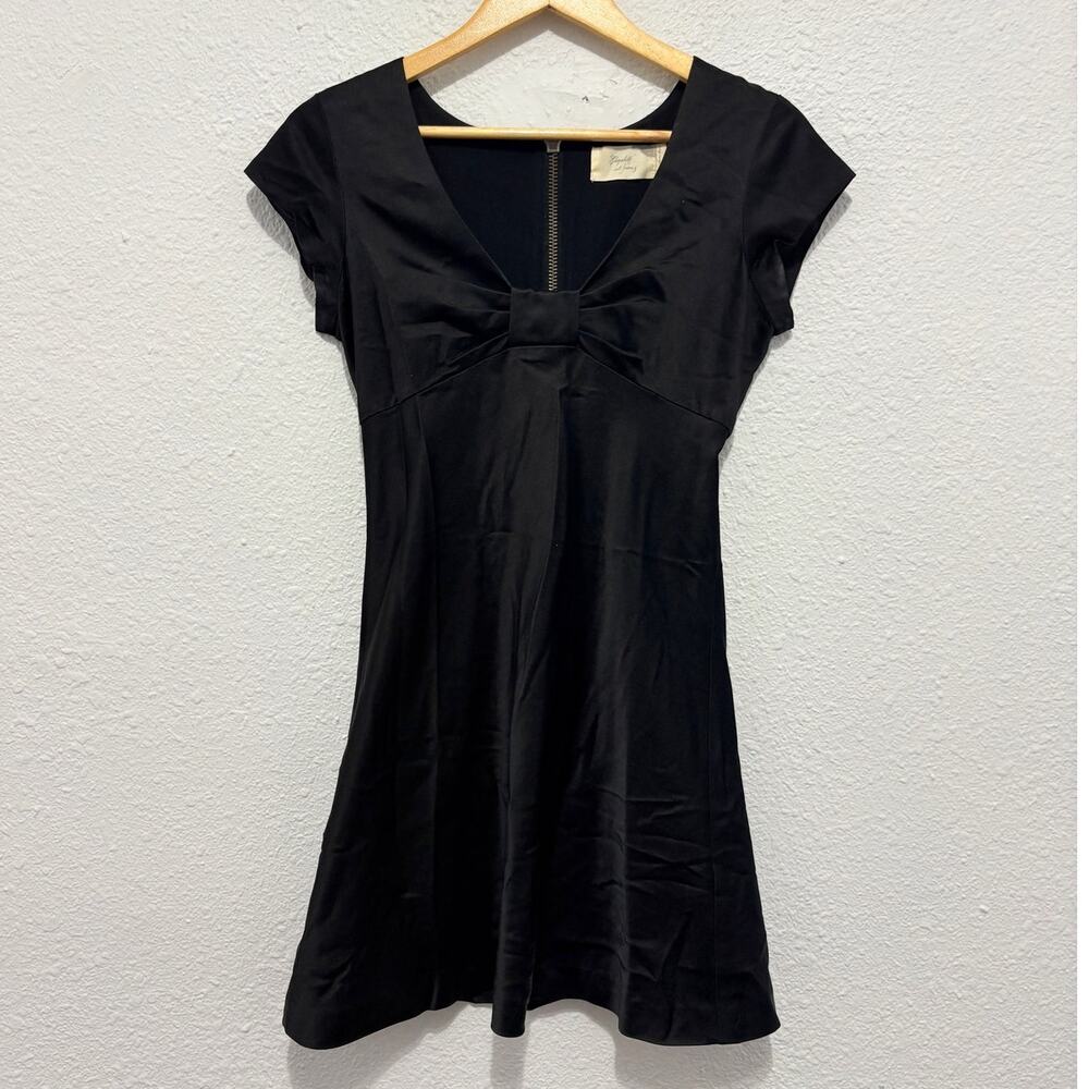 y2k silk Elizabeth and James bow mini dress glam whimsygoth preppy feminine